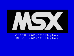 MSX 2 pantalla de inicio
