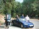 14/09/2002 - Los cinco - Una foto de familia compuesta por la C1, un S2000, el countach, el Hans y el Profesor - 